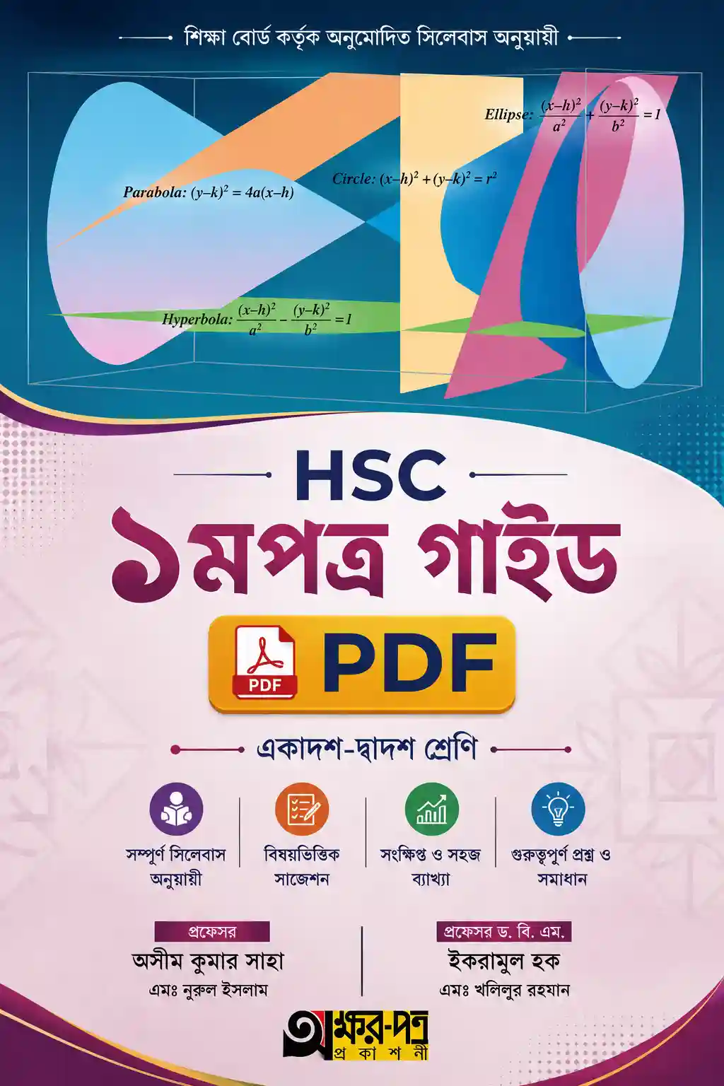 HSC Math 1st Paper Solution PDF