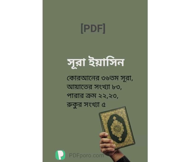 সূরা ইয়াসিন বাংলা উচ্চারণ সহ PDF | Surah Yaseen PDF