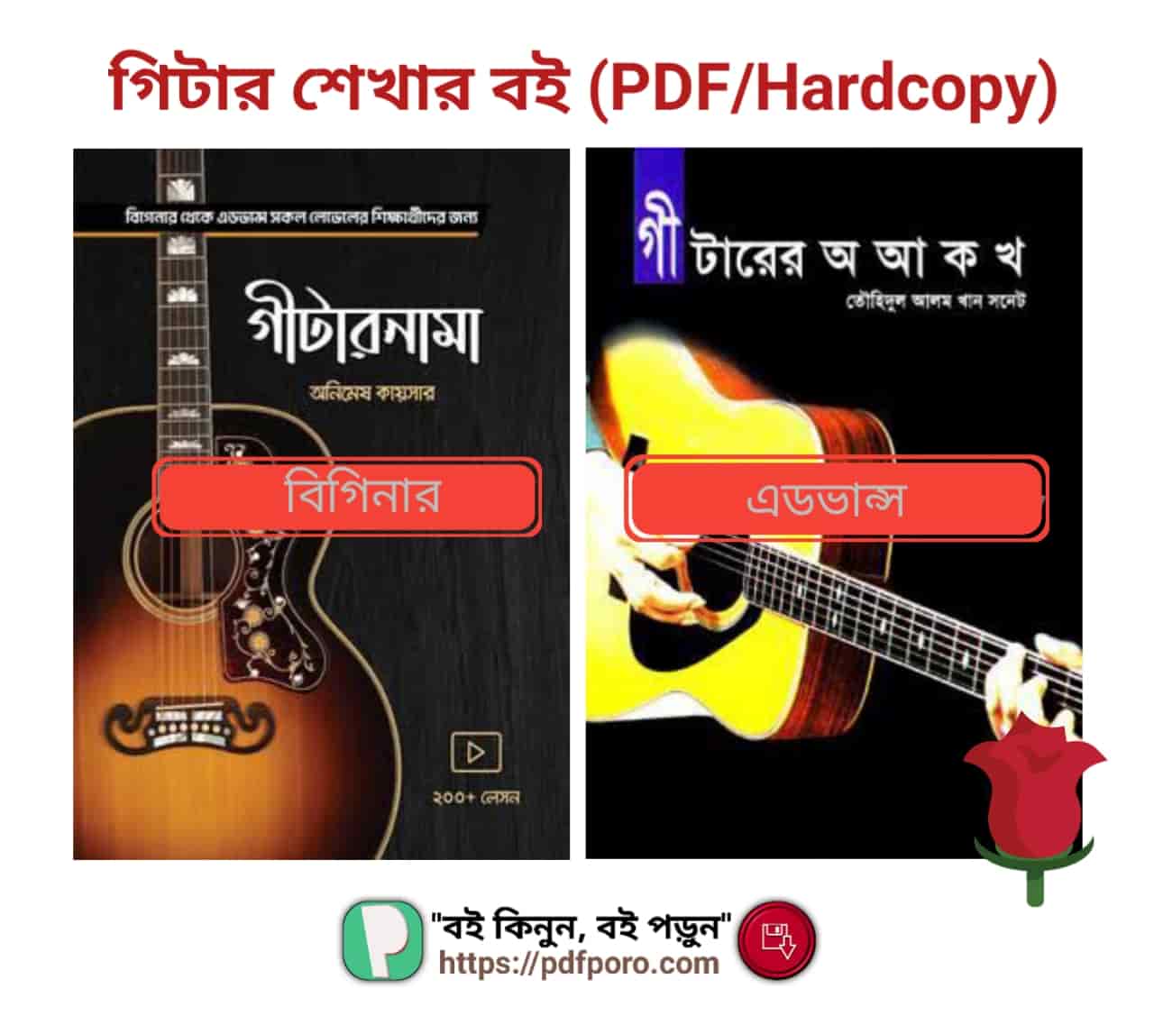 গিটার শেখার বই PDF Download (২টি বই)