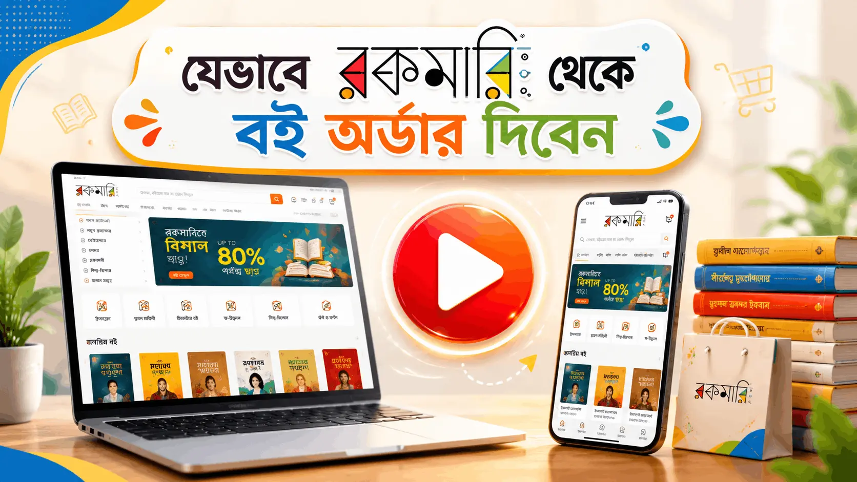 যেভাবে রকমারি থেকে বই অর্ডার করবেন